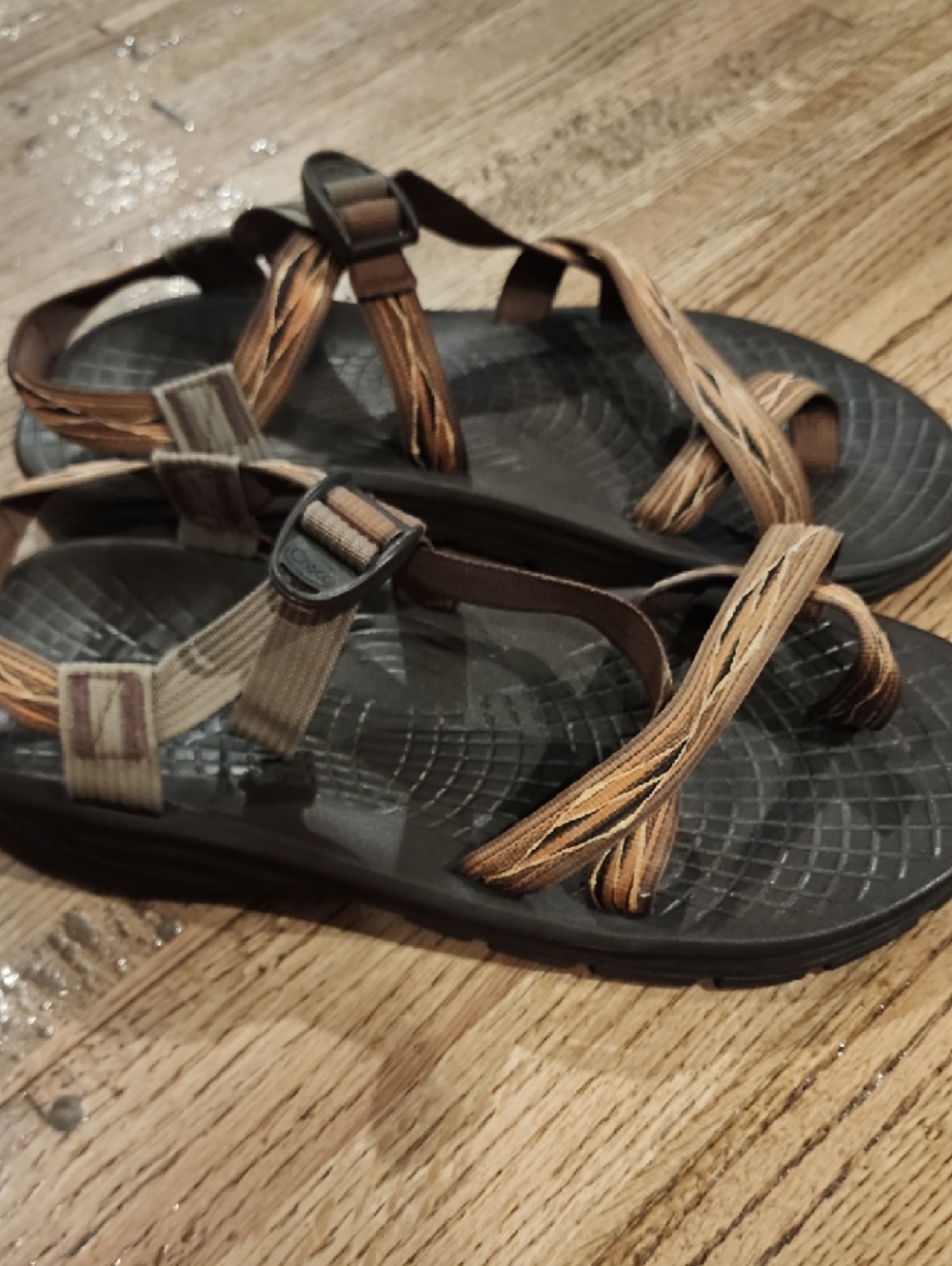 Chaco Brown Strappy Sandals - Picture 2 of 6